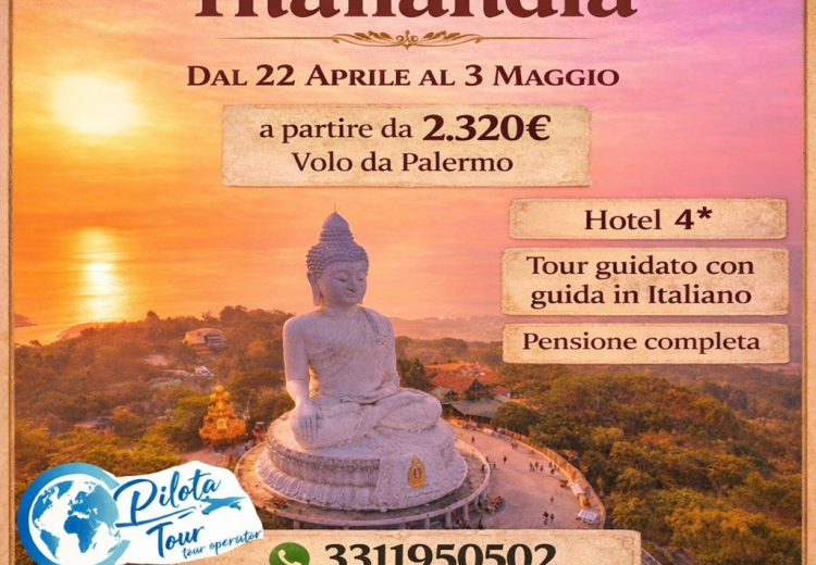 La magia della Thailandia al tramonto