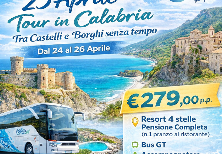 Tour in Calabria per il ponte